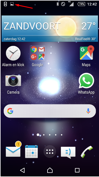 Screenshot Android systeem