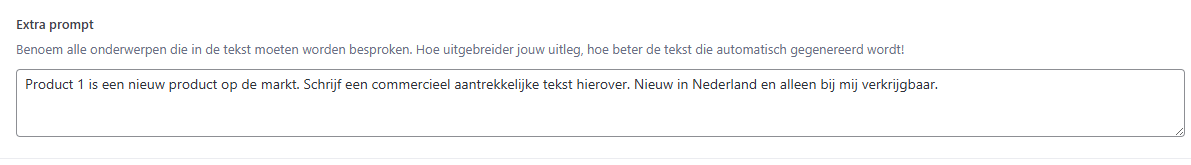Hoe maak ik productteksten met AI?